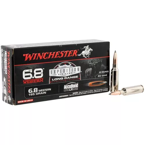 Winchester Ammo S68WLR Expedition Big Game6.8 Western 160 gr AccuBond Long Range 20 Bx