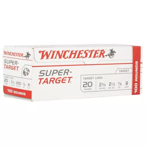 Winchester Ammo Super-Target 20 Gauge 2.75" 7/8 oz 8 Shot - TRGT208VP