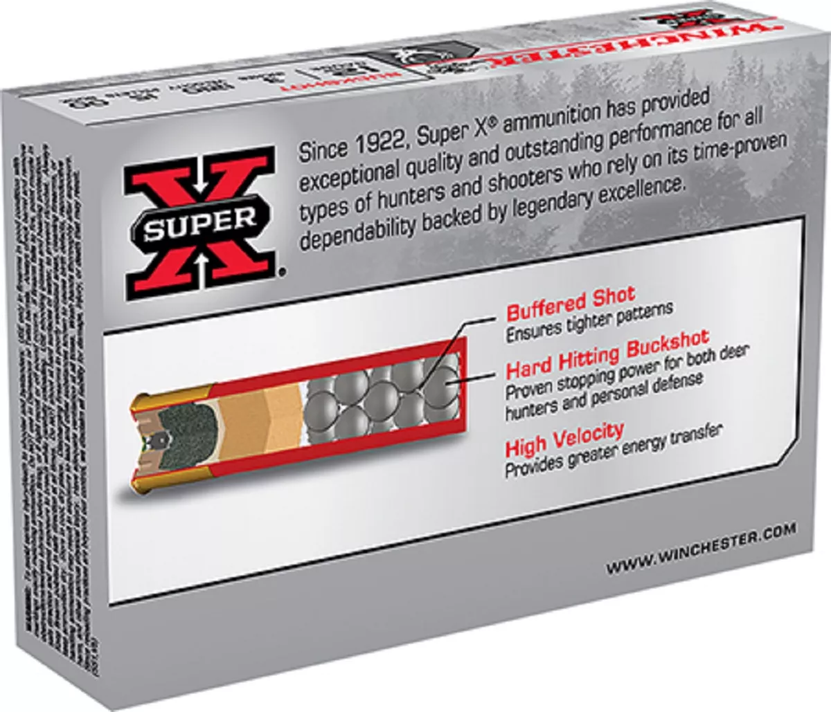 Winchester Ammo Super X 12 Gauge 3" 15 Pellets 00 Buck Shot - XB12300