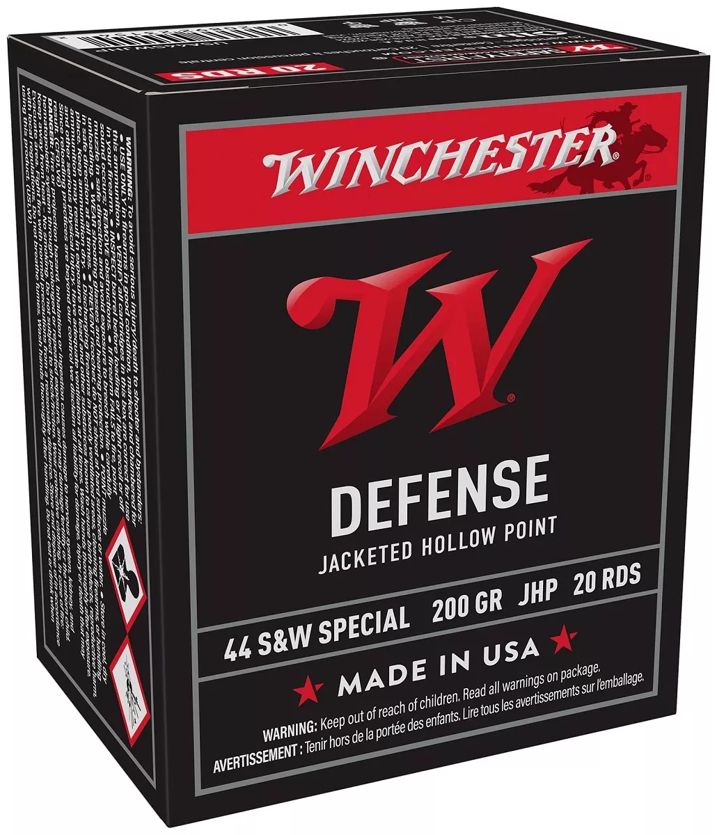 Winchester Ammo USA 44 S&W Spl 200 gr Jacket Hollow Point - USA44SWJHP