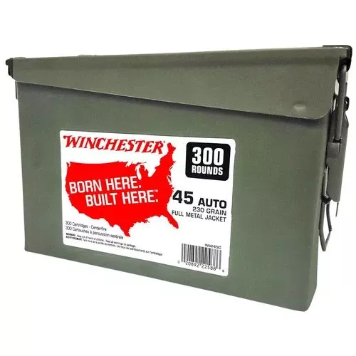 Winchester Ammo USA Ammo Can 45 ACP 230 gr Full Metal Jacket - WW45C