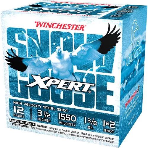 Winchester Ammo WXS12L12 Xpert Snow Goose High Velocity 12 Gauge 3.50" 1 3/8 oz 1,2 Shot 25 Bx/ 10 Cs