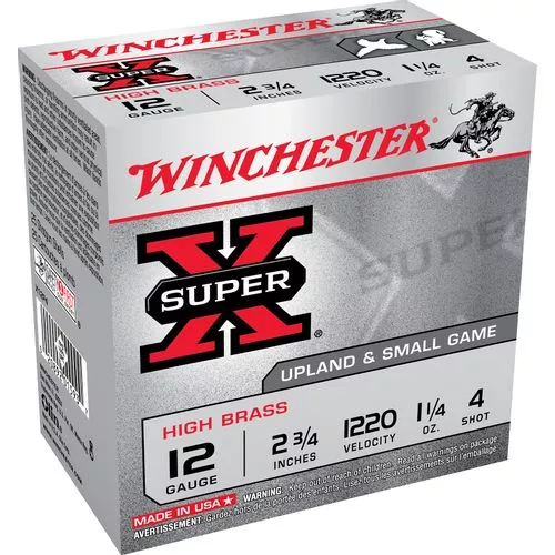 Winchester Ammo X12P5 Super Pheasant High Brass 12 Gauge 2.75" 1 1/4 oz 5 Shot 25 Bx/ 10 Cs