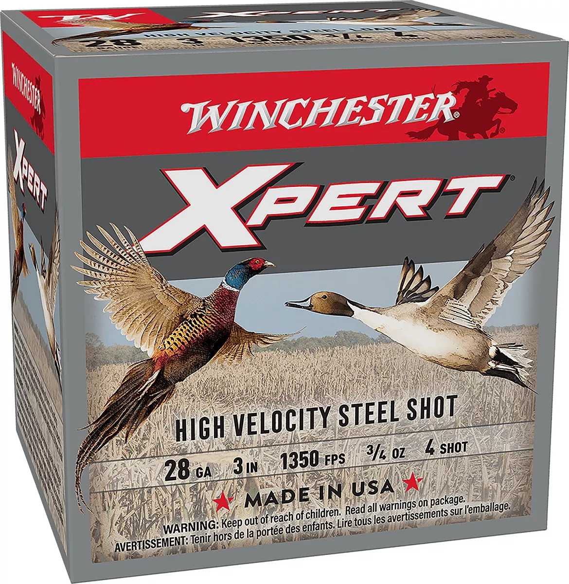 Winchester Ammo Xpert High Velocity 28 Gauge 3" 3/4 oz 4 Shot - WEXP2834