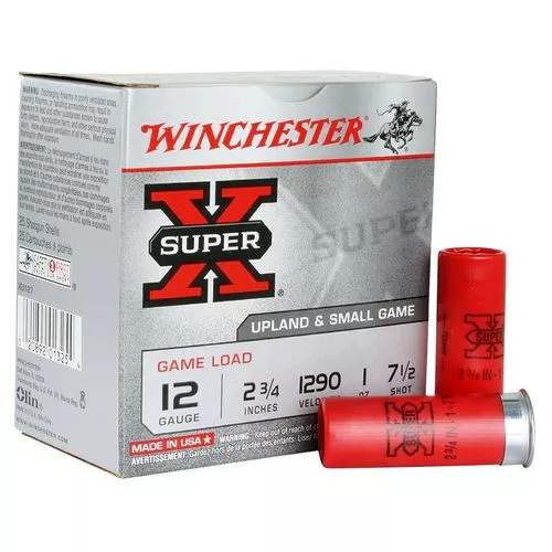 Winchester Ammo XU127 Super-X Game Load 12 Gauge 2.75" 1oz 7.5 Shot 25 Bx