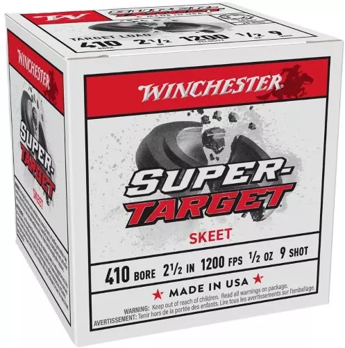 Winchester Ammunition Target 410 Bore 2-1/2" 1/2 oz #9 Shot 1200 fps - 250 Rd Case
