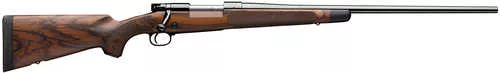 Winchester Repeating Arms Model 70 Super Grade 6.5 PRC Caliber with 3+1 Capacity, 24" Barrel, Polished Blued Metal Finish, AAA French Walnut Stock & No Sights Right Hand (Full Size)