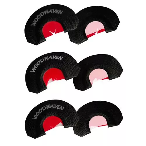 Woodhaven WH301 Red Ninja Power VDiaphragm Call Triple Reed Attracts Turkeys Black 3 Per Pkg