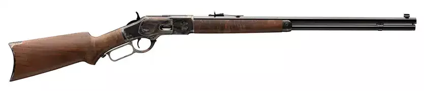 WRA M73 SPTRCH OCTTG LEVER RIFLE 24″,S,45 COLT, GRD II/III WOOD