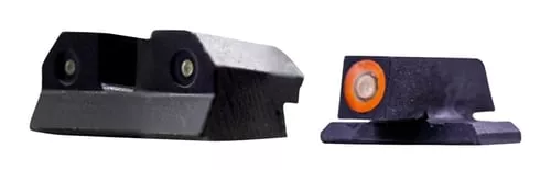 XS Sights SIR015P6N R3D Night Sights- Sig Sauer- Springfield ArmoryBlack | Green Tritium Orange Outline Front Sight Green TritiumRear Sight