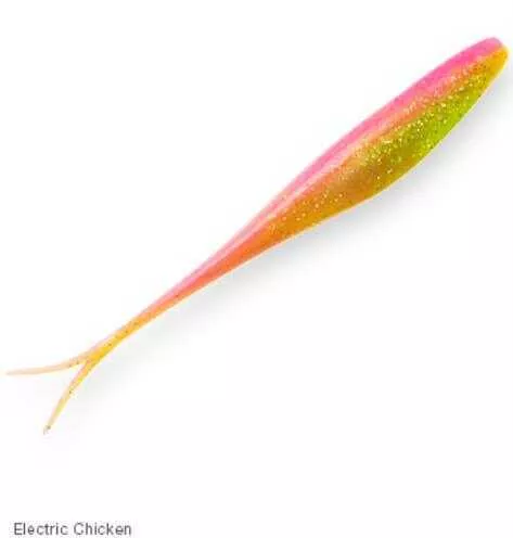 Z-Man / Chatterbait Scented Jerk ShadZ 5-Inch Lure Electric Chicken 5-Pack Md: SJS5-60PK5