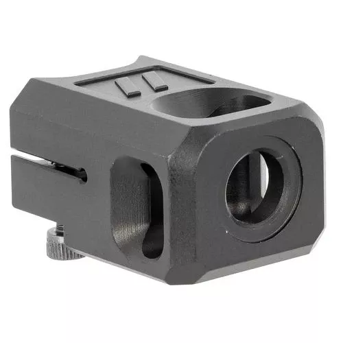 ZEV COMP-PRO-V2-5G-B V2 Pro Compensator9mm 1/2"-28 tpi Black Hardcoat Anodized Aluminum for Glock 19